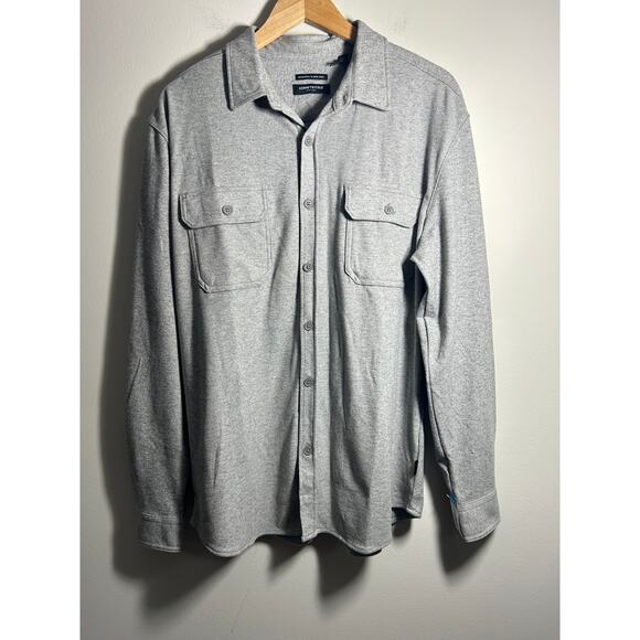 Kenneth Cole Button Up Super Soft Knit Shirt Size L NWT - Picture 1 of 11